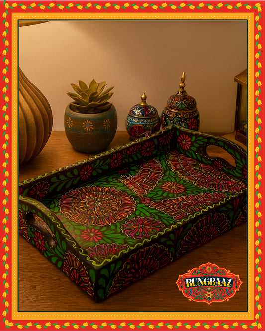 Midnight Bloom – Fine Art Tray