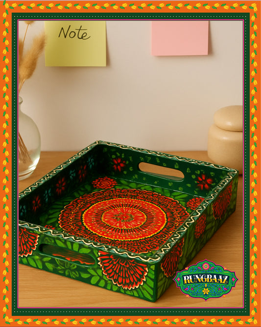 Verdant Bloom – Fine Art Tray